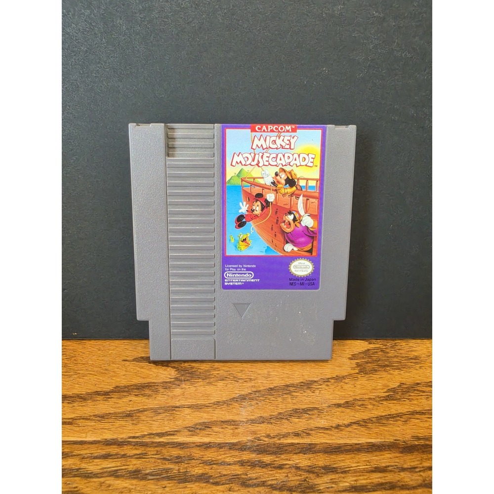 Mickey Mousecapade Nintendo NES Capcom NES-MI-USA Original Game Cartridge Disney